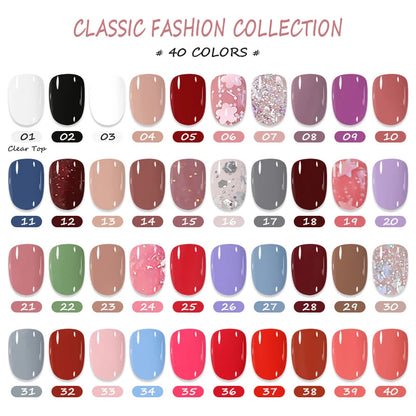 10Ml Water-Based Peel off Nail Gel Polish No Need Lamp 40 Colors Classic Fashion Nail Supplies Varnish Nail Art for Manicure DIY